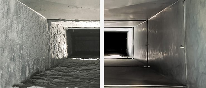 Air Ducts Before and After Cleaning